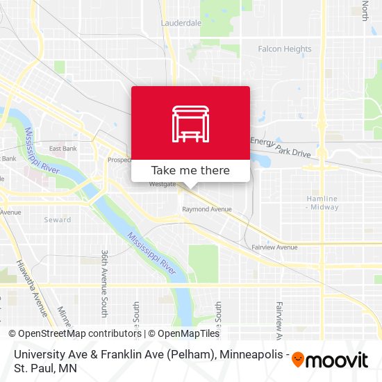 Mapa de University Ave & Franklin Ave (Pelham)