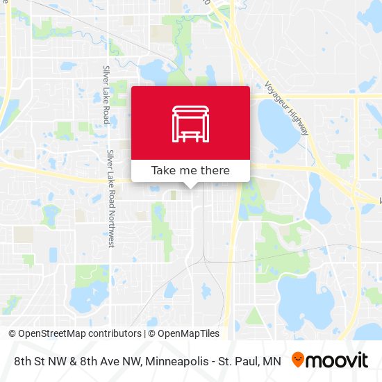 Mapa de 8th St NW & 8th Ave NW
