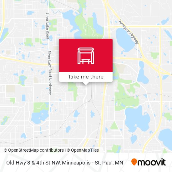 Old Hwy 8 & 4th St NW map