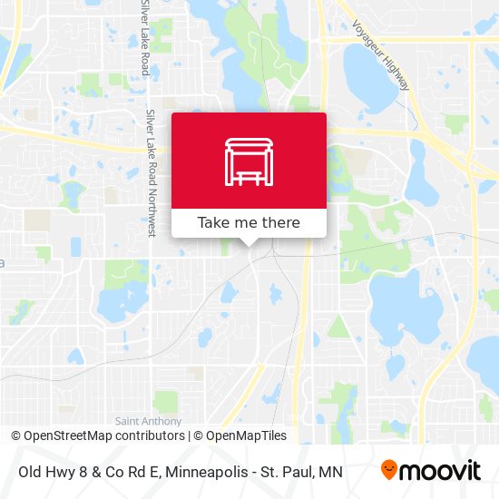 Old Hwy 8 & Co Rd E map