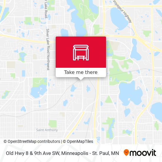 Old Hwy 8 & 9th Ave SW map
