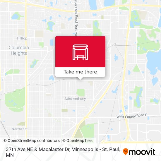 37th Ave NE & Macalaster Dr map