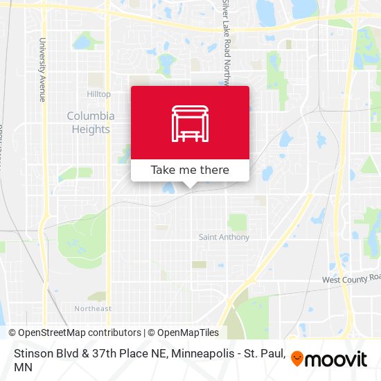 Mapa de Stinson Blvd & 37th Place NE