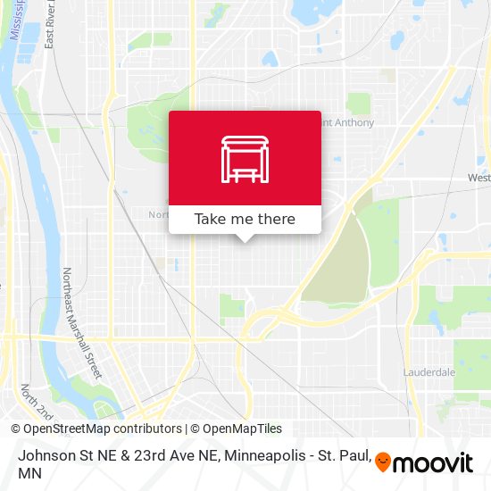 Johnson St NE & 23rd Ave NE map