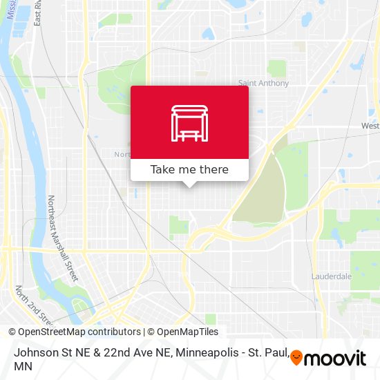Mapa de Johnson St NE & 22nd Ave NE