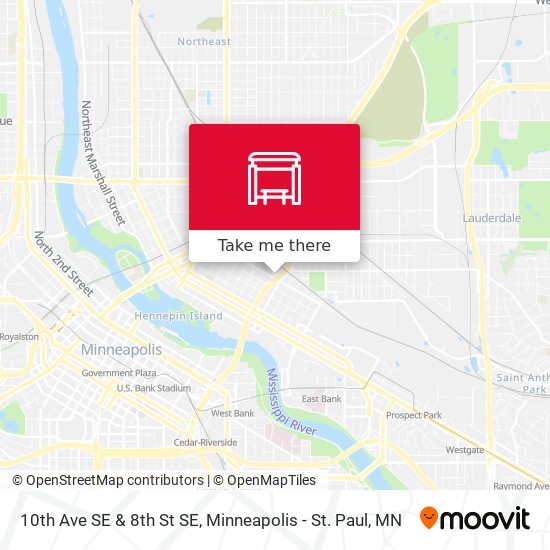 Mapa de 10th Ave SE & 8th St SE