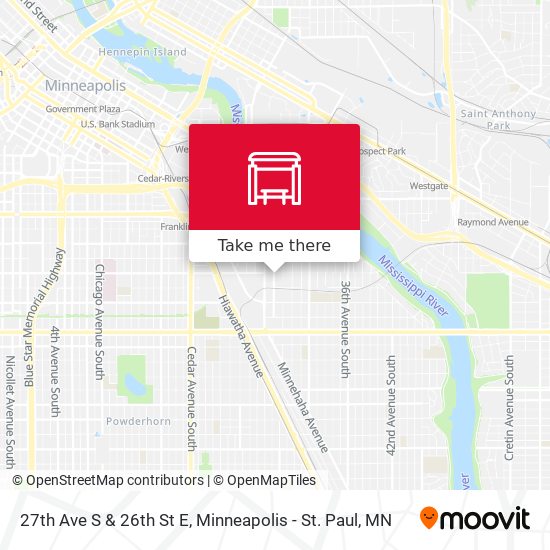 27th Ave S & 26th St E map