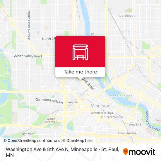Washington Ave & 8th Ave N map