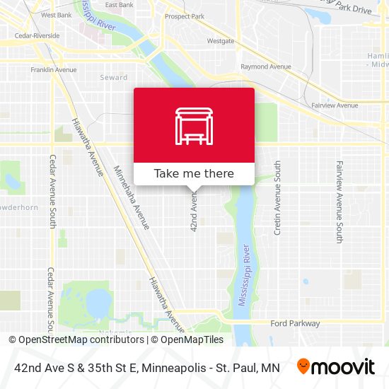 Mapa de 42nd Ave S & 35th St E