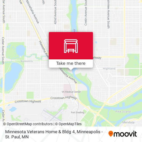 Minnesota Veterans Home & Bldg 4 map