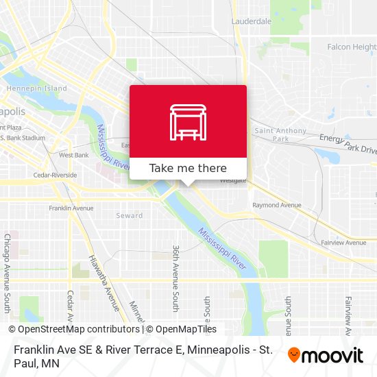Mapa de Franklin Ave SE & River Terrace E