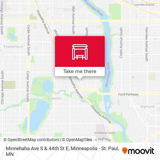 Mapa de Minnehaha Ave S & 44th St E