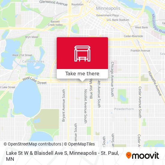 Mapa de Lake St W & Blaisdell Ave S