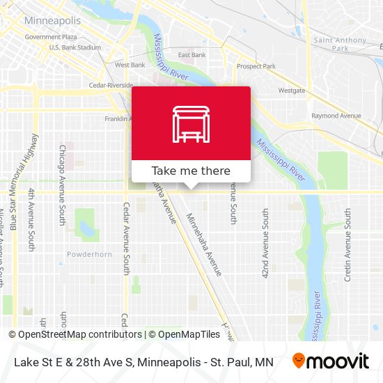 Mapa de Lake St E & 28th Ave S