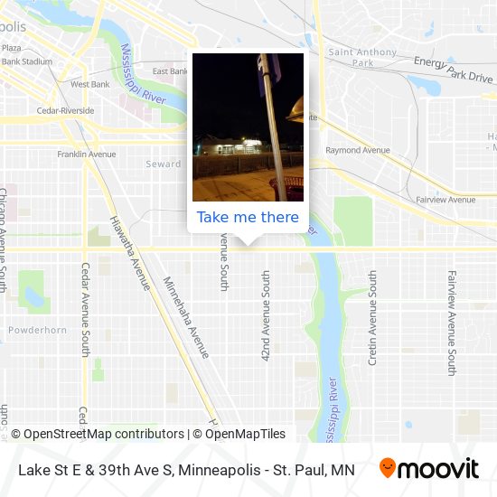 Mapa de Lake St E & 39th Ave S