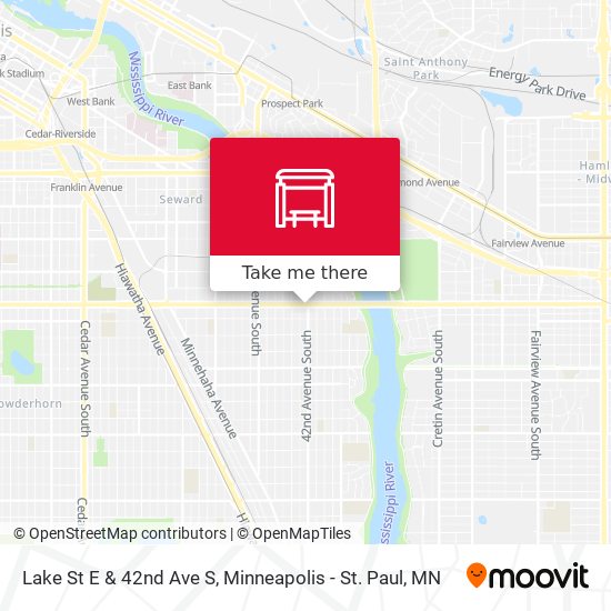 Lake St E & 42nd Ave S map