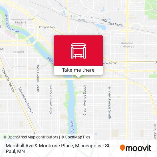 Marshall Ave & Montrose Place map