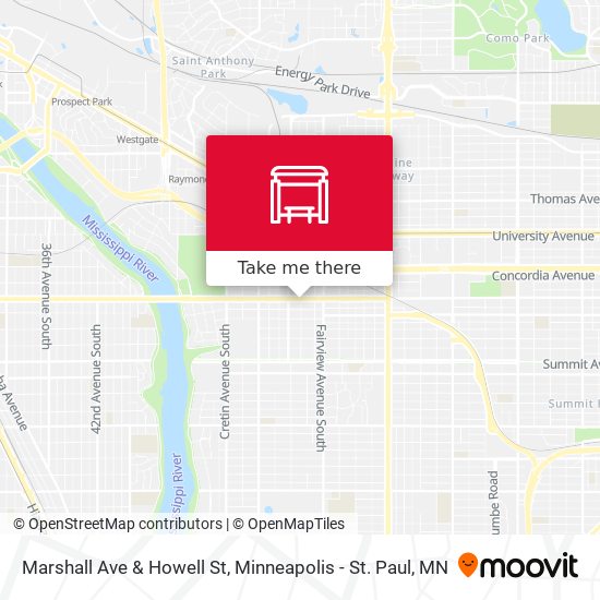 Mapa de Marshall Ave & Howell St