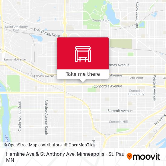 Hamline Ave & St Anthony Ave map