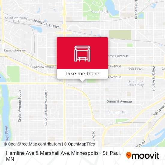 Mapa de Hamline Ave & Marshall Ave