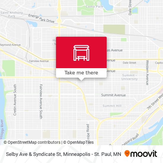Selby Ave & Syndicate St map