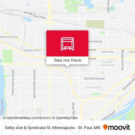Selby Ave & Syndicate St map