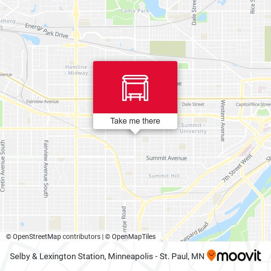 Selby & Lexington Station map
