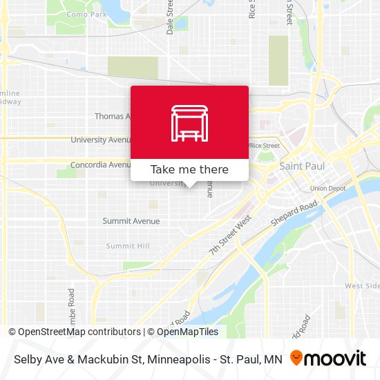 Mapa de Selby Ave & Mackubin St
