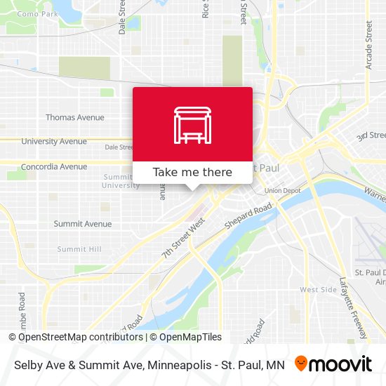Mapa de Selby Ave & Summit Ave