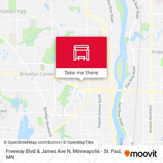 Mapa de Freeway Blvd & James Ave N