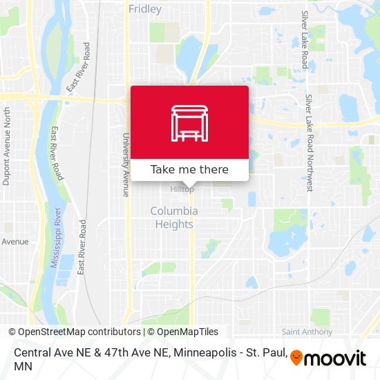 Mapa de Central Ave NE & 47th Ave NE