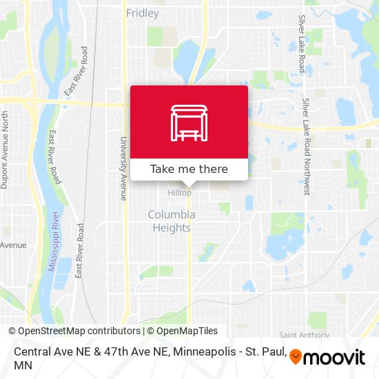 Mapa de Central Ave NE & 47th Ave NE