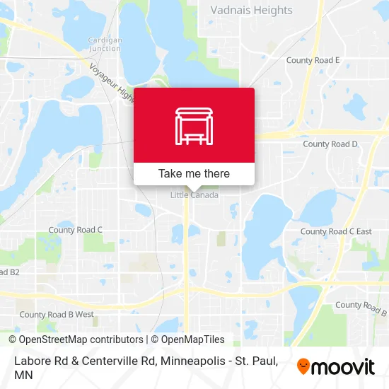Labore Rd & Centerville Rd map