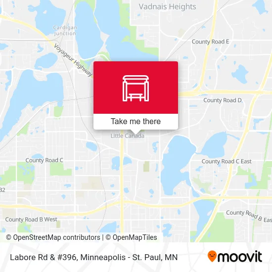 Labore Rd & #396 map