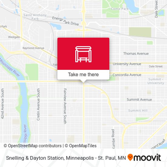 Snelling & Dayton Station map