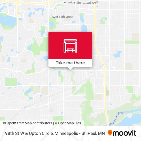 Mapa de 98th St W & Upton Circle