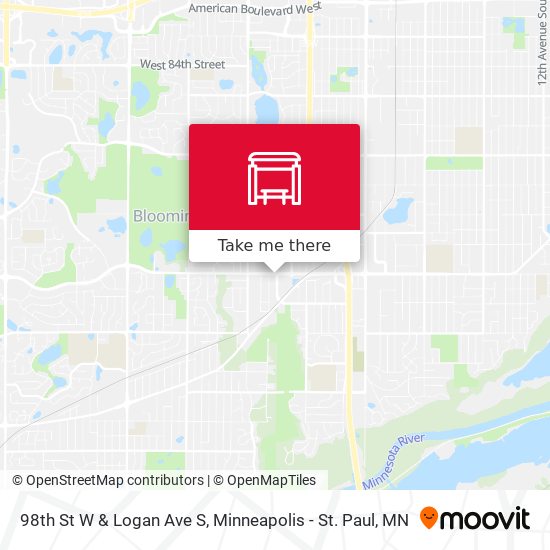 Mapa de 98th St W & Logan Ave S