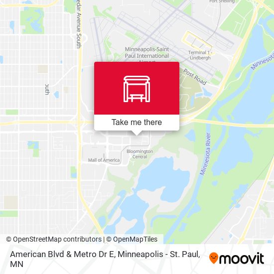 American Blvd & Metro Dr E map