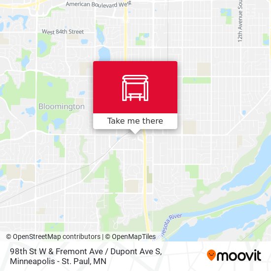 Mapa de 98th St W & Fremont Ave / Dupont Ave S