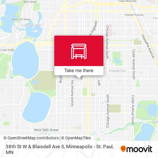 38th St W & Blaisdell Ave S map