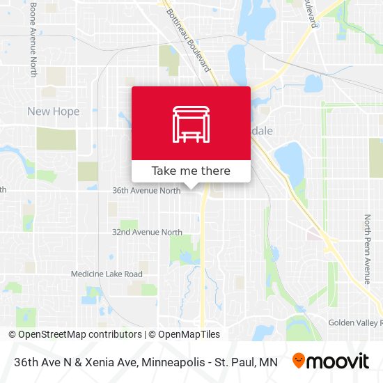 Mapa de 36th Ave N & Xenia Ave