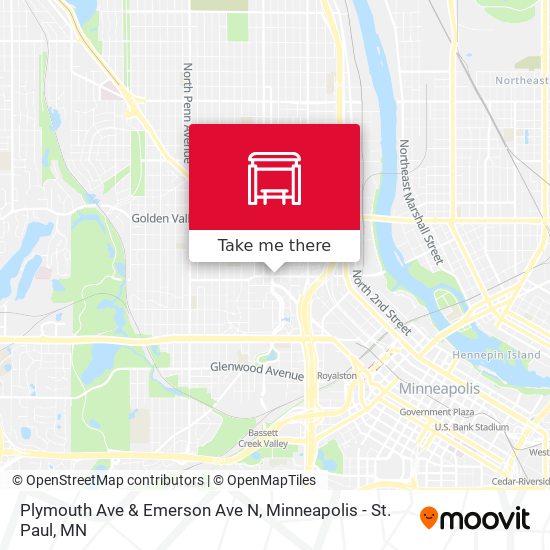 Plymouth Ave & Emerson Ave N map