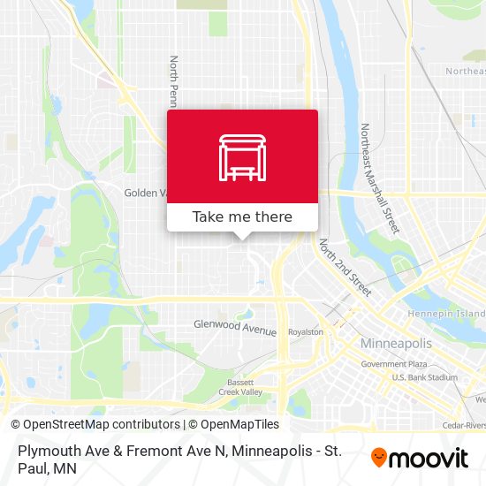 Mapa de Plymouth Ave & Fremont Ave N