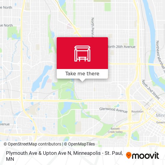 Plymouth Ave & Upton Ave N map
