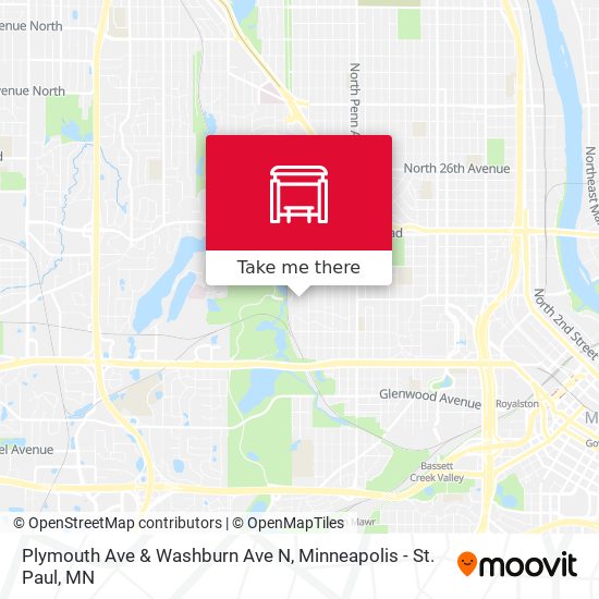 Mapa de Plymouth Ave & Washburn Ave N