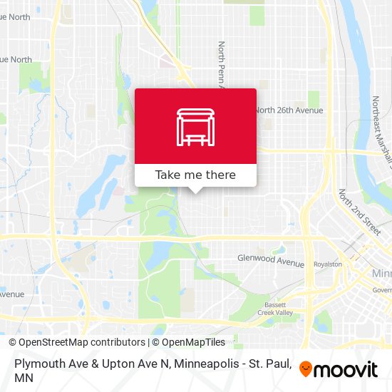 Mapa de Plymouth Ave & Upton Ave N