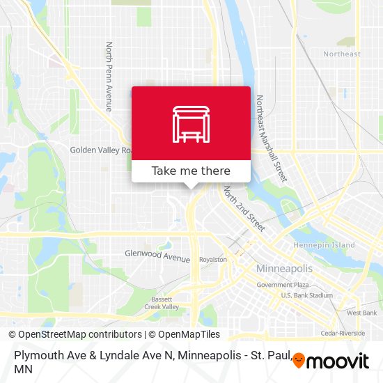 Plymouth Ave & Lyndale Ave N map