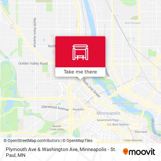 Mapa de Plymouth Ave & Washington Ave