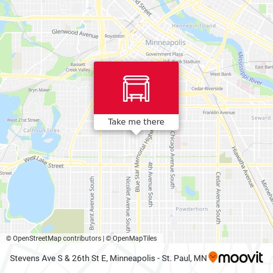 Mapa de Stevens Ave S & 26th St E
