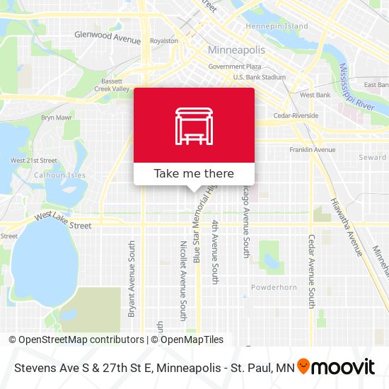 Mapa de Stevens Ave S & 27th St E